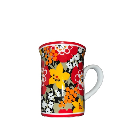 Vera Bradley Mug Floral Colorful Fall Autumn Porcelain - Picture 1 of 4
